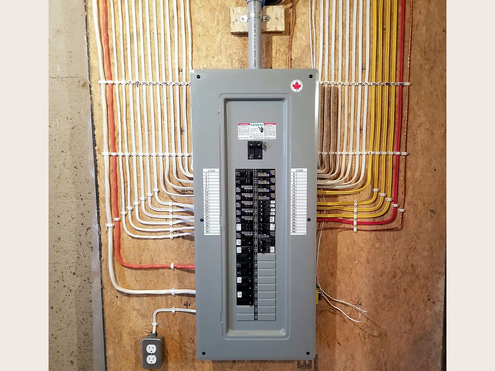 Electrical panel installation, photo 9 of 10